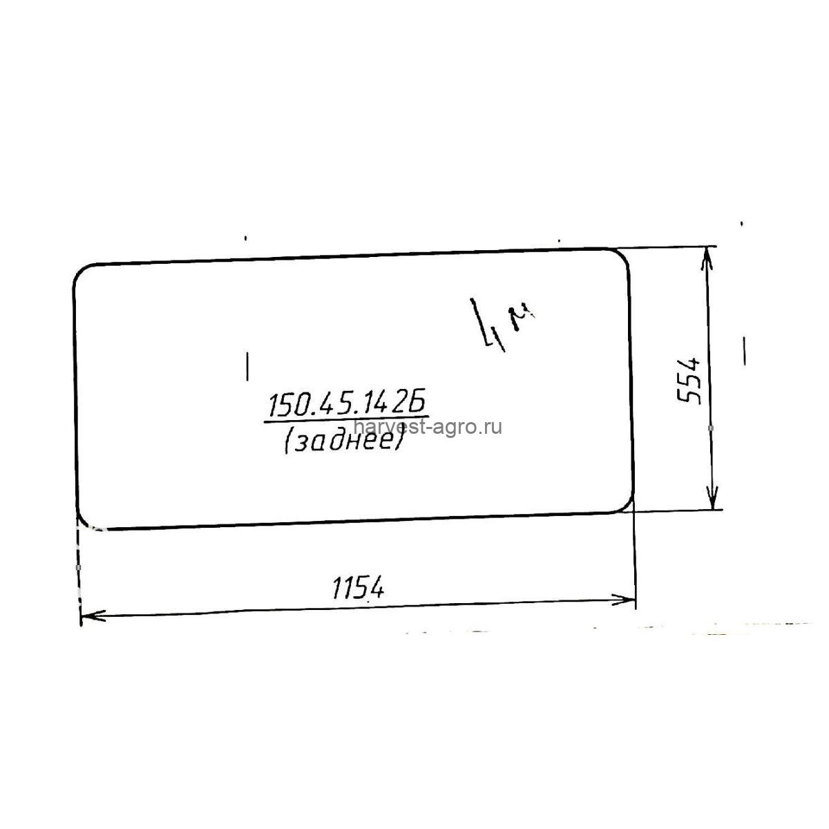 Размер заднего стекла трактора т 25